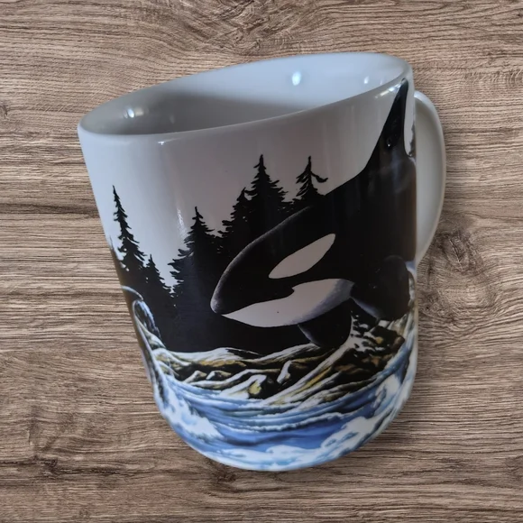 Orca Whale Ceramic Mug - Picture 2 of 8